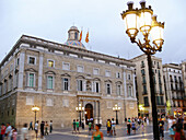Palace of the Generalitat (Government of Catalonia) in Plaça Sant Jaume, Barcelona. Catalonia, Spain