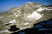 Estanys gelats de l Avellaner. Punta Senyalada. Boí. Pyrenees mountains. Lleida province. Catalonia. Spain.