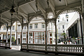 View from colonnade, Karlovy Vary. West Bohemia, Czech Republic