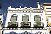 Façades, Aracena. Huelva province, Andalusia, Spain