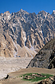 Batura Valley in Karakorum Mountain Range. Pakistan