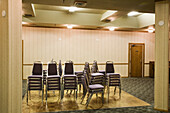 Banquet room in a hotel.