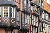 Timberwork houses. Saxony Anhalt. Quedlinburg. Germany