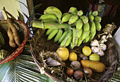 Tropical fruits. Reunion Island. Indian ocean. France.