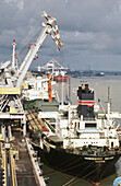 Foodstuff terminal in Port Nantes. Saint Nazaire. Loire-Atlantique. France