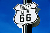 Route 66 sign in Arizona, USA