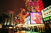 Fremont Street in Las Vegas. Nevada, USA