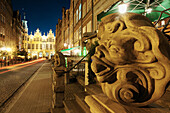 Piwna Street (Beer Street). In the foreground the Arsenal. Gdansk. Poland