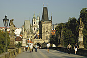 The Charles Bridge in Prague. Czech Republic. 2006.