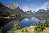 Sun Point View of Saint Mary s Lake, Glacier Natural Park. Montana. USA.