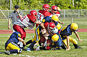 High School Football action. Port Huron. Michigan. USA
