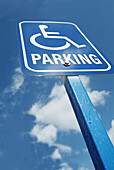 Handicap parking sign