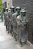 The Breadline, sculpture by George Segal. Franklin D. Roosevelt Memorial. Washington D.C. USA