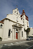 Cathedral Basilica of Saint Augustine in The Old City Shopping District at St. Augustine Florida Fl