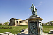 The Parthenon in Centennial Park Nashville Tennessee. USA.