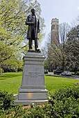 Cornelius Vanderbilt Statue at Vanderbilt University. Nashville. Tennessee. USA.