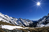 View over a valley, Grossglockner, Hohe Tauern National Park, Austria
