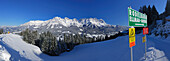 Panorama of Wilder Kaiser, Ellmau, Kaiser range, Tyrol, Austria