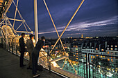 Centre Georges Pompidou bei Nacht, Beaubourg, Kunst, Kulturzentrum, 4. Arrondissement, Architekten Piano, Rogers, Paris, Frankreich