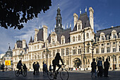 Hotel de Ville, Europe's largest town hall, 4e Arrondissement, Paris, France