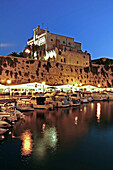 Spain Menorca Mahon Ciutadella Port at twilight