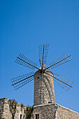 Windmühle des Moli d'eu Pau Sineu Restaurant, Sineu, Mallorca, Balearen, Spanien, Europa
