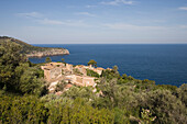 Finca and Coastline, Near Deia, Mallorca, Balearic Islands, Spain