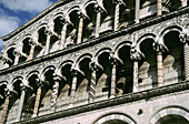 San Michele in Foro church, detail. Lucca. Tuscany. Italy