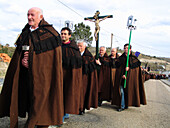 Holy Week procession, Bercianos de Aliste. Zamora province, Castilla-León, Spain