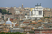 Overview of Rome from the Gianicolo. Rome. Italy