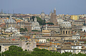 Overview of Rome from the Gianicolo. Rome. Italy