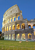 Night view of the Colosseum in Rome. Italy
