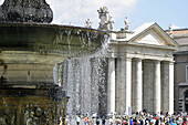 Colonnade and fountain (17th Century). Vatican City. Rome. Italy