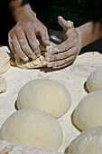 Bolo de caco (typical bread with garlic). Madeira Island. Portugal