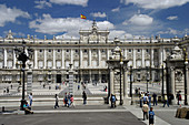 Plaza de la Armería. Royal Palace. Madrid. Spain.