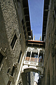 Carrer del Bisbe. Gothic Quarter. Barcelona. Catalonia. Spain