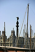 Christopher Columbus statue. Barcelona. Catalonia. Spain