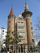 Casa Terrades (aka Casa de les Punxes, 1903-05) by Josep Puig i Cadafalch at Diagonal Avenue, Barcelona. Catalonia, Spain