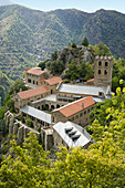 Saint-Martin-du-Canigou monastery. Pyrénées-Orientales, Languedoc-Roussillon, France
