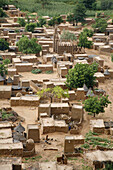 Tellem Dogon village (clay architecture), Bandiagara, Dogon Country, Mali