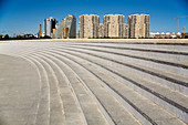 New buildings near the City of Arts and Sciences by S. Calatrava. Valencia. Comunidad Valenciana, Spain