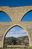 Aqueduct (XIVth century). Morella. Els Ports. Castellón province. Valencia. Spain