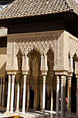 Courtyard of the Lions, Alhambra. Granada. Andalusia. Spain