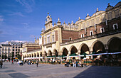 Sukiennice (Cloth Hall) Main market square. Old town. Rynek Glowny. Krakow. Poland
