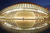 Hemisferic (planetarium and cinema), City of Arts and Sciences by S. Calatrava. Valencia. Spain