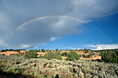 Rainbow over desert. Utah, USA