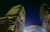 World Financial Center at night. New York City, USA