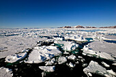 Die Sieben Inseln, Eisschollen, Spitzbergen, Norwegen