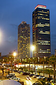 Mapfre tower and Hotel Arts, Barcelona. Catalonia, Spain