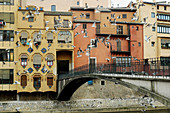 Houses. Onyar river. Girona. Catalunya (Spain)